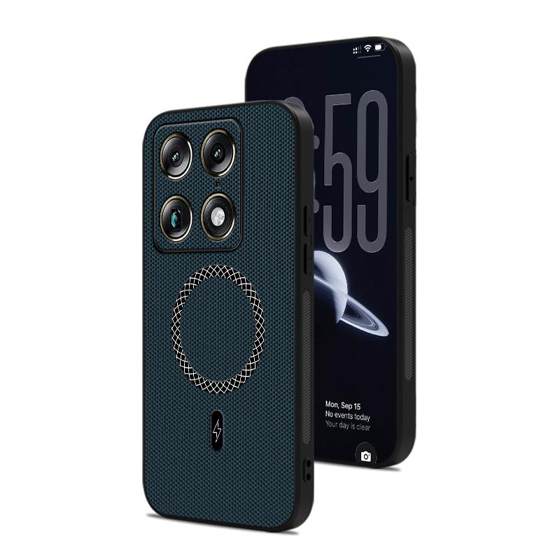 Business Skin Feel Leather Magnetic Case for Motorola Signature Edge 70 60 Pro Fuion Ultra for Magsafe Wireless Charging Cover