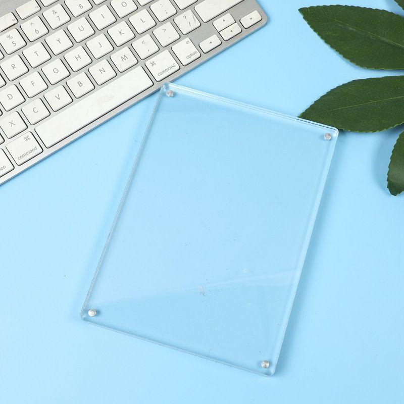Acrylic magnetic tile, transparent groove, magnetic tile, photo frame, magnetic tile