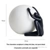 Creative Abstract Stereoscopic Figure Sculpture Resin Furnishings Vase Home Living Room Bedroom Study Art People Decoration, 1Pc