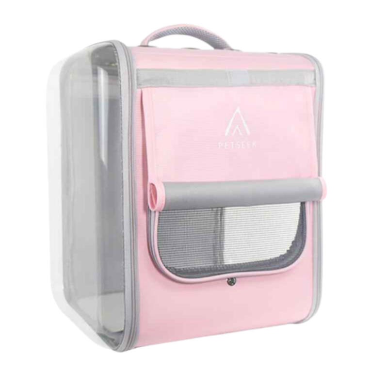 PT-108 PETSEEK Trendy Transparent Capsule Pet Backpack gray
