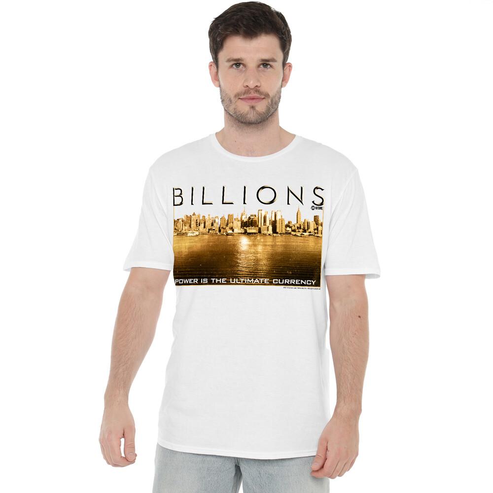 Billions Golden City T-Shirt S-2XL, White Unisex T-Shirt S