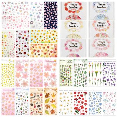 Blumen- und Pflanzenaufkleber (je 10 Stück) – 30 Optionen (Dekoration/DIY-Scrapbooking)