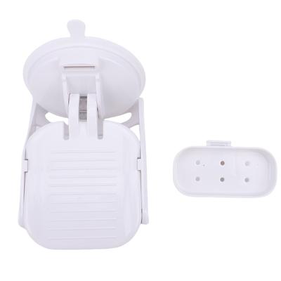 Shower Foot Rest Ergonomic Design Strong Suction Cup Foldable Shower Shaver Foot Rest for Bathroom
