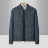 Winter Men'S Large Pocket Solid Color Zipper Jacket Sports And Leisure Baseball Collar Thick And Warm Cotton Jacket