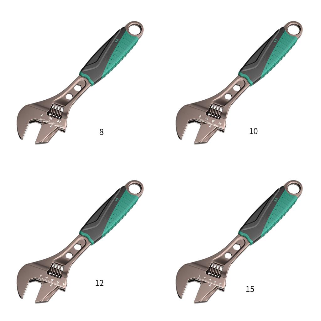 Adjustable Wrenches Movable Spanners Heavy Duty Adjustable Wrenches for Industrial Plumbing Manual Repair Tool