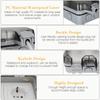 16A Outdoor Switched Waterproof Socket Wall Electrical Power Outlet Dual USB Ports 2 Gang