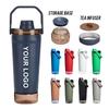 Large Capacity Vacuum Insulated Stainless Steel Tumbler With Handle 20oz Leakproof Travel Mug Gym Office Outdoor