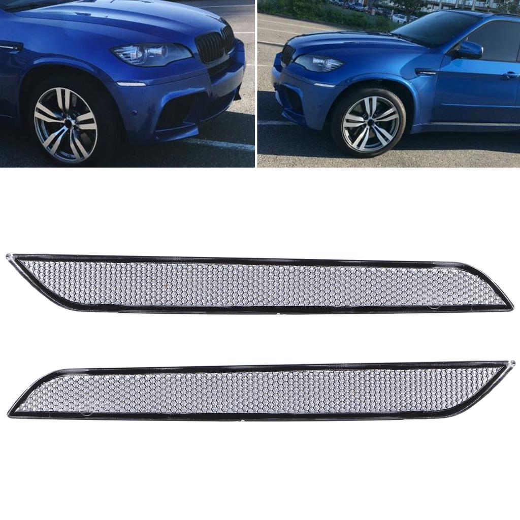 2Pcs Side Marker Light 63147187087 Front Bumper Reflector Lamp for E71CelsiusX6CelsiusE70CelsiusX5M