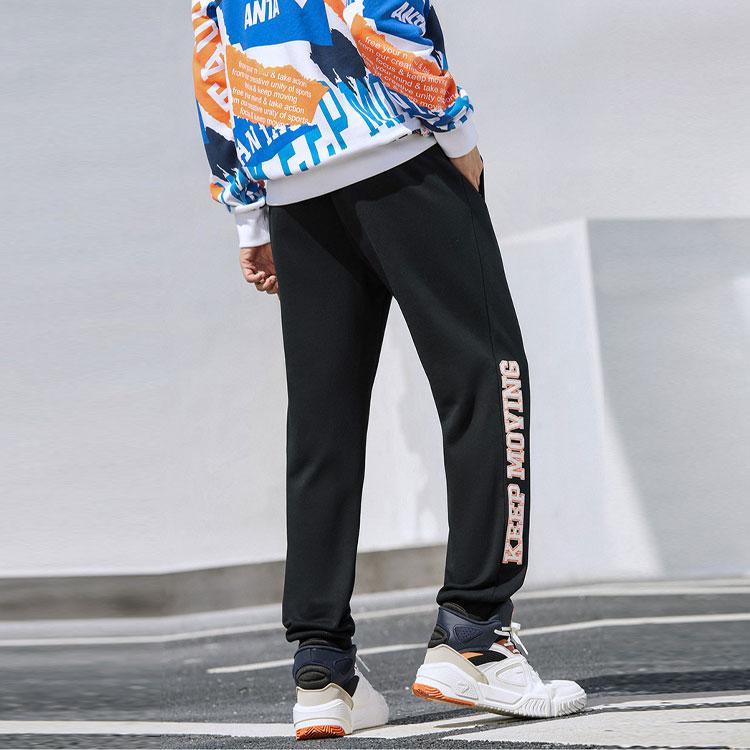 Anta Warm Casual Jogger Sports Pants Men Bottoms Black 152148306-3