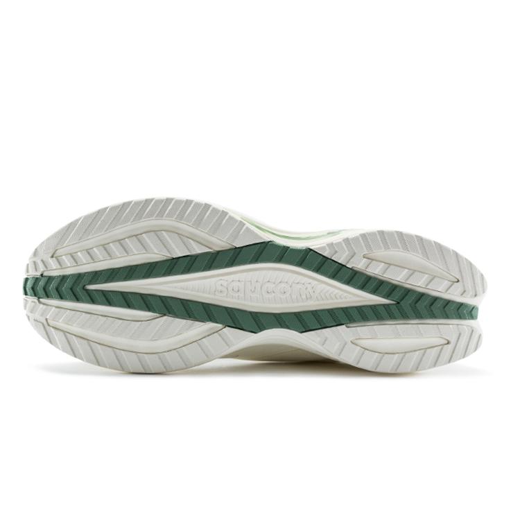 Saucony Coyote Hybrid Slip Resistant Abrasion Resistant Low top Running Shoes Unisex White Green S28162-1