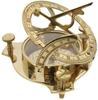 Bussola in ottone con meridiana nautica | Meridiana nautica fatta a mano finitura oro in ottone da 3" o 4" | Bussola con meridiana Oggetto regalo tascabile per amante dell'ottone