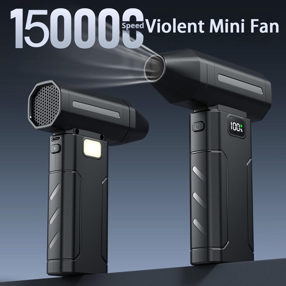 X8 New Dust Blower 450,000RPM High Speed Turbo Violent Fan 5-Speed Handheld Jet Blower with Screen Display for Keyboard Cleaning
