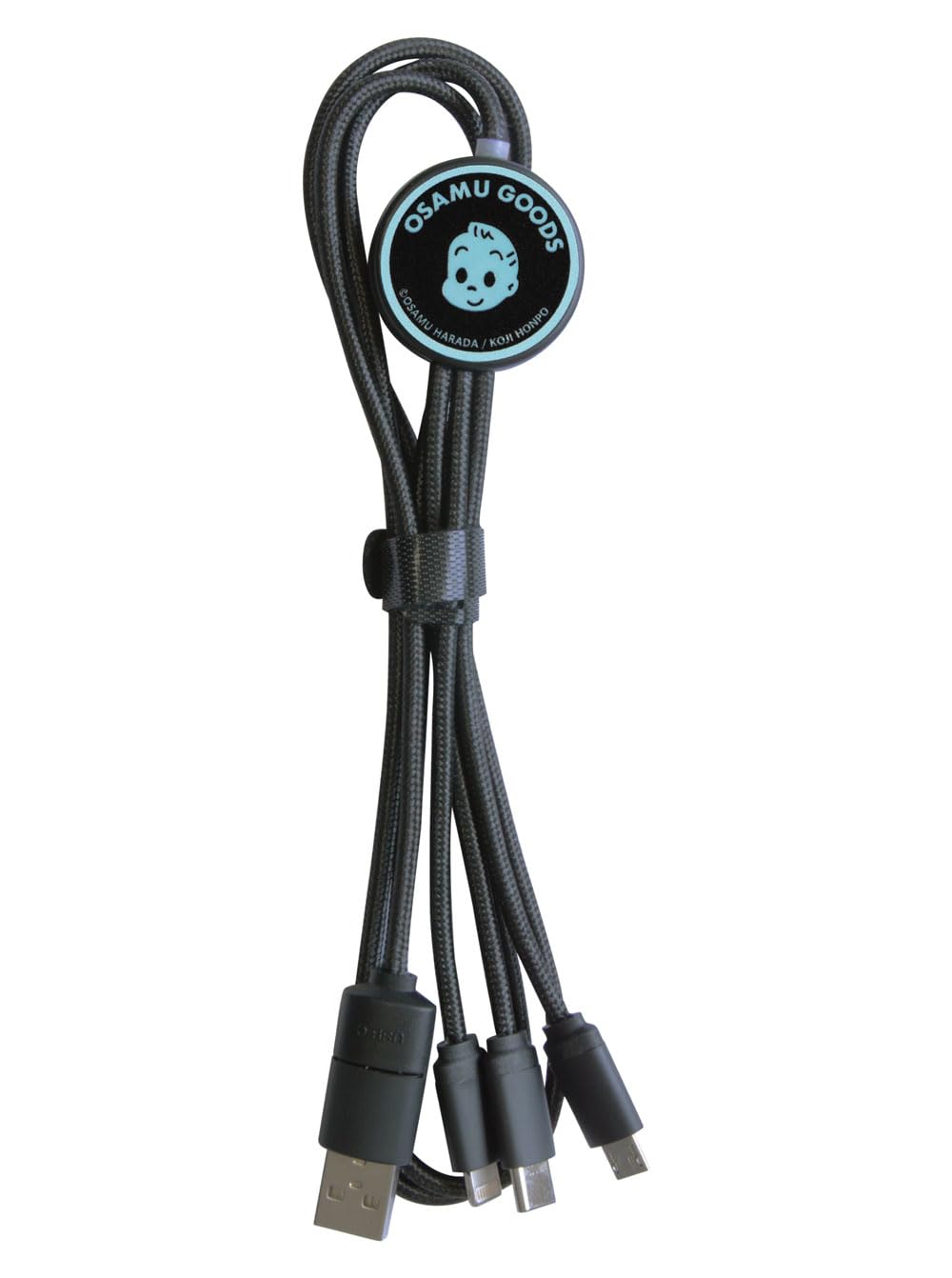 

Gran Cinq Osamu Goods 3-в-1 Кабель для швидкої мультизарядки [Роз єм] Сумісний з Lightning Micro-USB Type-C iPhone Android Кабель з персонажем