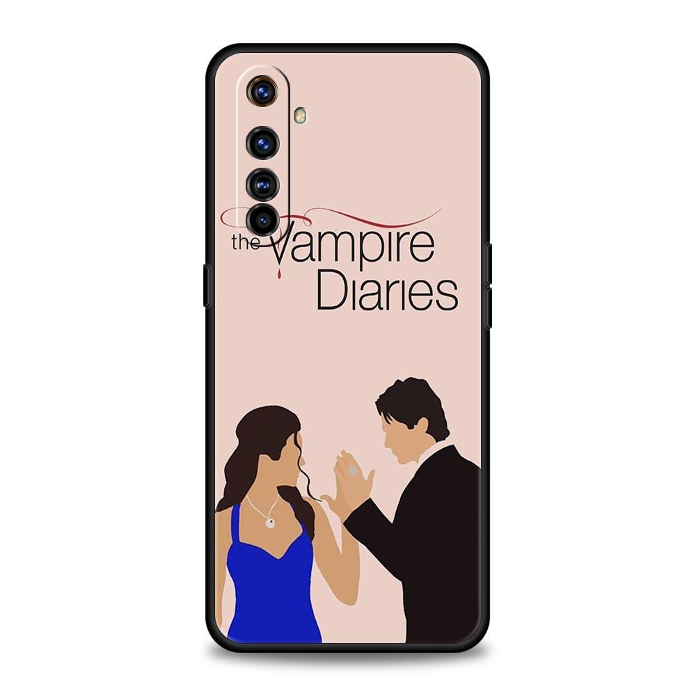 The Vampire Diaries Damon Phone Case For Realme 12 11 10 6 7 9 Pro Plus 8 5G C35 8i 9i GT2 GT3 GT5 GT Neo 2 3 5 Black Cover