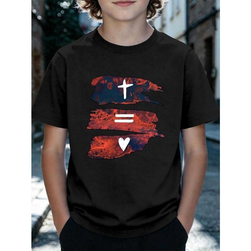 Witness Love Summer Kids Fashion Clothing T-Shirt Printed Short-Sleeved T-Shirt Casual Top