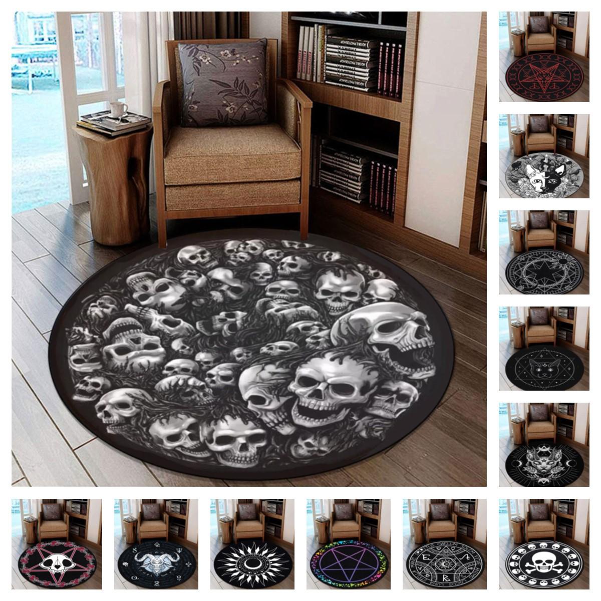 

Коврик «Лунный Кот» «Звездная Ночь Мистик» Круглый Коврик Ведьма Коврик Для Комнаты Гот Круглый Ковер Готический Мистическая Ведьма Домашний Декор Коврик для декора Таро