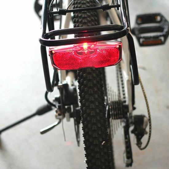 Bicycle Cycling Rear Reflector LED Tail Light Luggage Rack mounted RED Color US