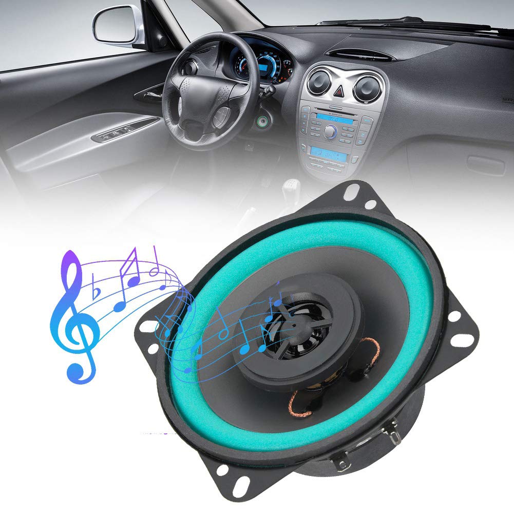 2pcs Car Audio Speakers 4 Inch 100W Car Audio Speakers Car Tweeter Car Speakers Vehicle Door Music Audio Speakers Black Green