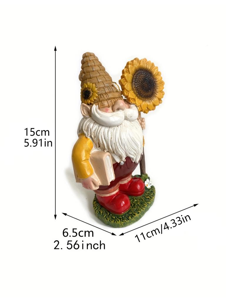 Regalo del Día de las Abejas Gnomo Gnomo Jardín Estatua de Resina Adorno Artesanía Decorativa de Gnomos
