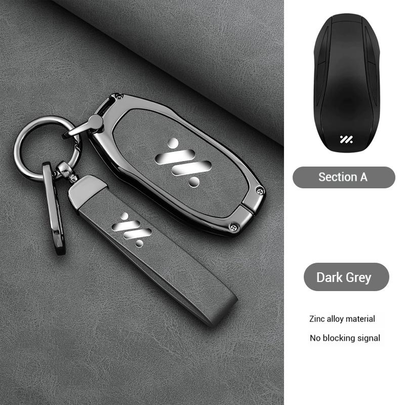 

Interior Mouldings Car Smart Key Case Cover Keyless Bag for IM Zhiji L7 LS7 L6 LS6 Zinc Alloy Car Key Cover Protector Keychain S