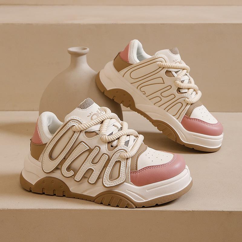 

Customized platform bread shoes women s shoes new dad shoes niche design Guochao high street student leisure sports board shoes 35