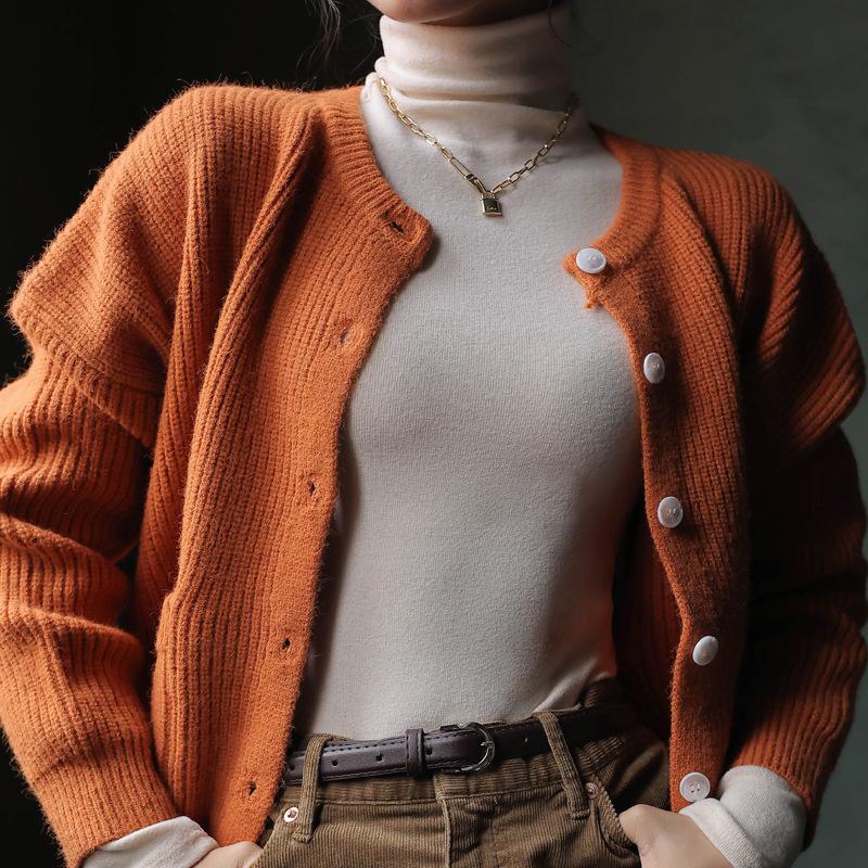 

Осенне-зимняя рубашка-основа из искусственного кашемира с высоким воротником для женщин с бархатным утолщенным мехом, тонкая рубашка-основа для футболки M