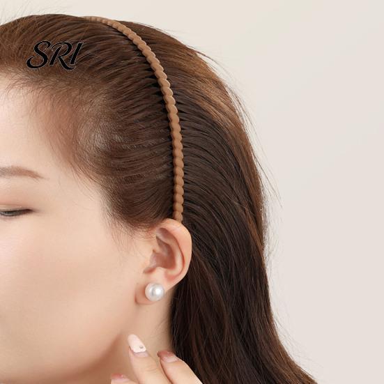 Non-slip Hair Band 1/4Pcs Women Hoop Non-Slip Teeth Plastic Headband Secure Makeup Fit Lightweight Washing Face Accessories Comb Tie