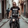 American Biker Born To Ride Shirt, Biker Shirts, T Shirt, Mens Gift, Womens Gift, Unisex Tee, Men Tshirt, Personalized Tshirt