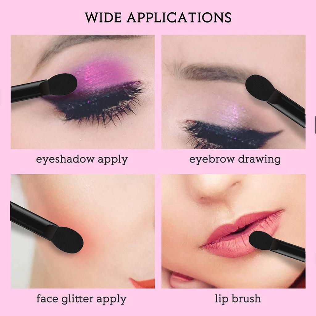 Deksias 100 Double Eyeshadow Eyeshadow Makeup Makeup Makeup Tools Tips, Brushes, Brushes, Tips, (Black)