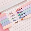 Yousheng 6Pcs Pastel Highlighter Pen Set for Students Large Capacity Eye-Care Markers for Journaling Notes Quick-Dry Dual-Tip Highlighters Cute School