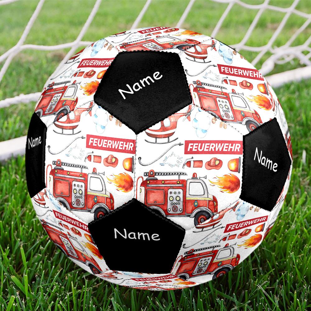 Custom Name Fire Truck Theme Size 5 Soccer Ball, Suitable for Both Indoor and Outdoor Matches, a Gift Suitable for Everyone.