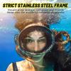 Single Lens Diving Mask Tempered Glass Swimming Goggles Retro-Style Snorkeling Mask  Freediving