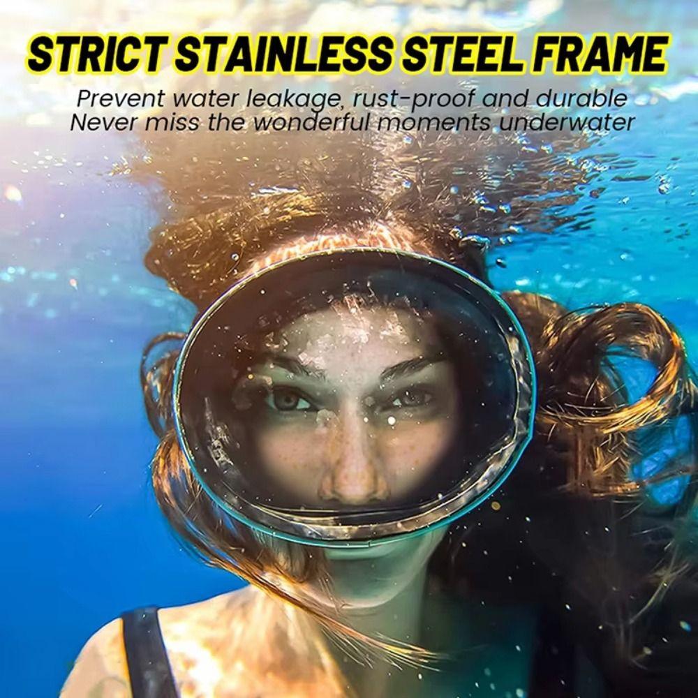 Oval Shape Diving Mask Single Lens Swimming Goggles Professional Snorkeling Mask Diving