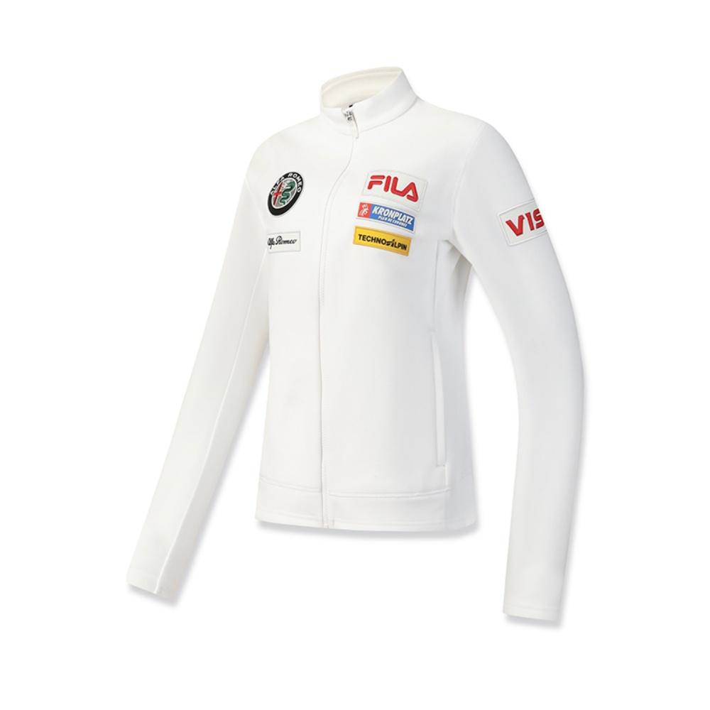 Fila Ski Series Fleece Lined Warm Minimalist Casual Sports Training Comfortable Jacket Women Jackets A11W546501F-WT