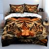 Geometric tiger face pattern. Bedding sets Duvet cover sets Duvet covers Pillowcases(1*Duvet Cover 2*Pillowcases without duvet insert)