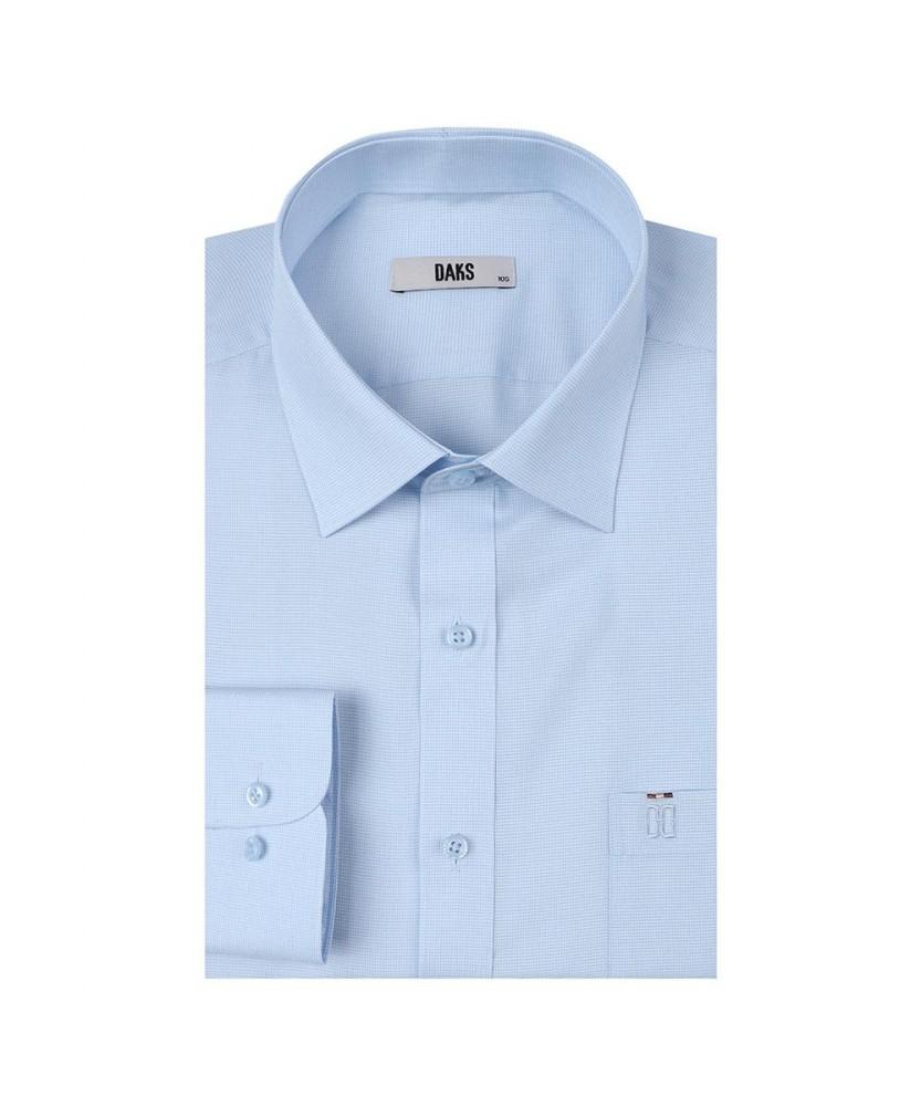 Dagseusyeocheu Poly Blend No-Care Solid Pattern Shirt_Dls1Shdl111B1