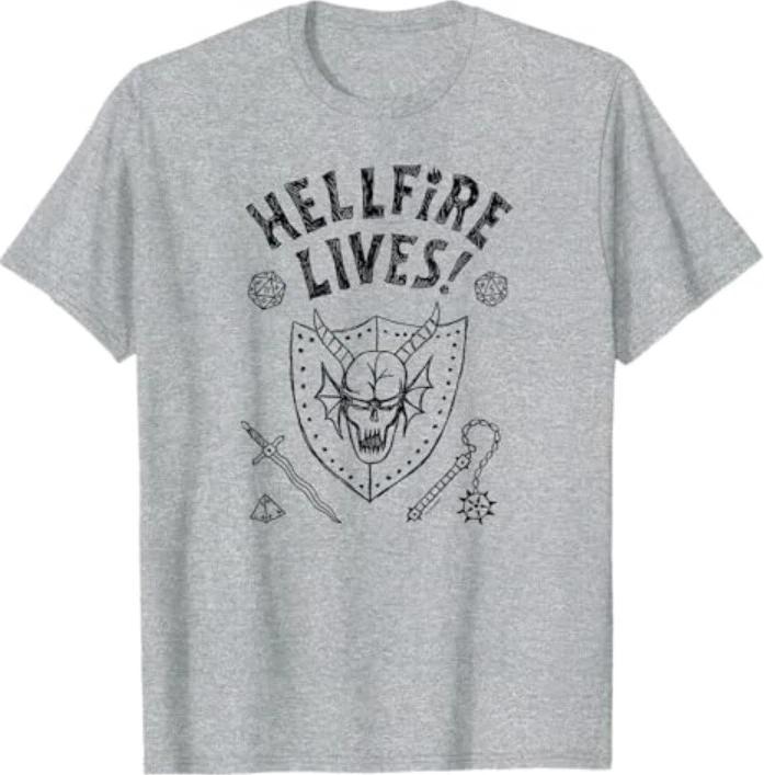 Stranger Things Hellfire Lives Officially Licensed T-Shirt 2XL