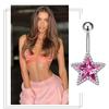 Crystal Pendant Belly Button Ring For Women Star Zircon Navel Ring Jewelry Pentagram Belly Ring Sexy Body Piercing Jewelry