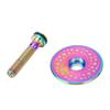 Bike Fork Cap Screw Set Ti Alloy CNC Machining 28.6mm Front Fork Cap and Screw for Cycling Colorful