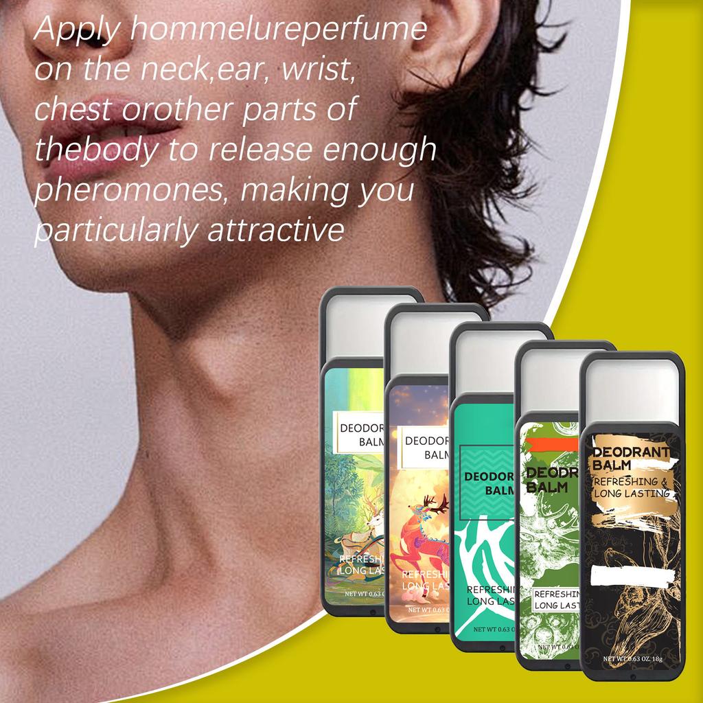 Pánský tělový deodorant antiperspirant krém Dlouhotrvající osvěžující Zředěný zápach Tělový deodorant antiperspirant tyčinka Antiperspirantní lotio 18g×5ks