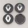 For Renault Megane 2 3 Clio 4 5 Trafic Captur Emblems Kangoo Zoe 4PCS 57mm 60mm Car Wheel Center Cap Logo Hub Badge Rims Cover XX7