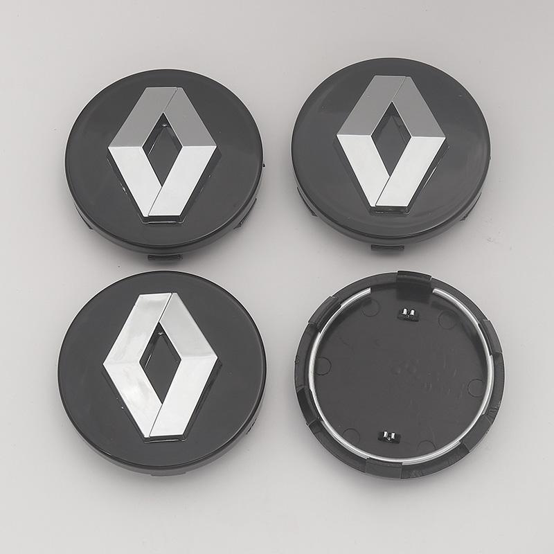 For Renault Megane 2 3 Clio 4 5 Trafic Captur Emblems Kangoo Zoe 4PCS 57mm 60mm Car Wheel Center Cap Logo Hub Badge Rims Cover XX7
