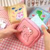 Women Small Cosmetic Cases For Females Travel Waterproof Sanitary Pad Pouch Cute Bear Rabbit Lipstick Coin Purse Storage Bags