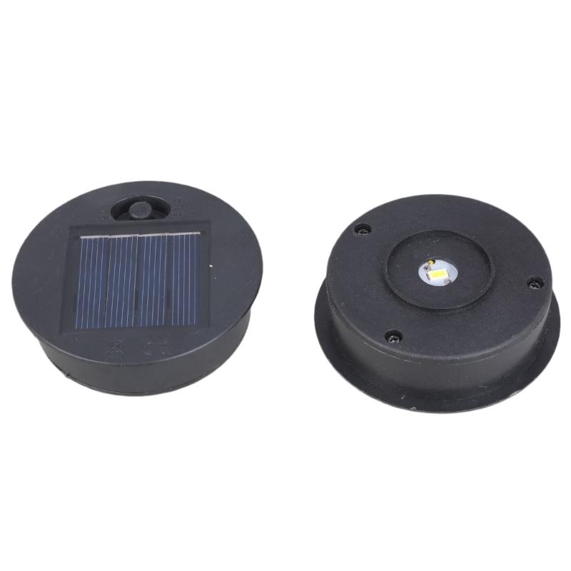 Set of 2 Replacement Solar Light Component IP65 Waterproof Plastic Housing for Solar Power Garden Lamps Openings