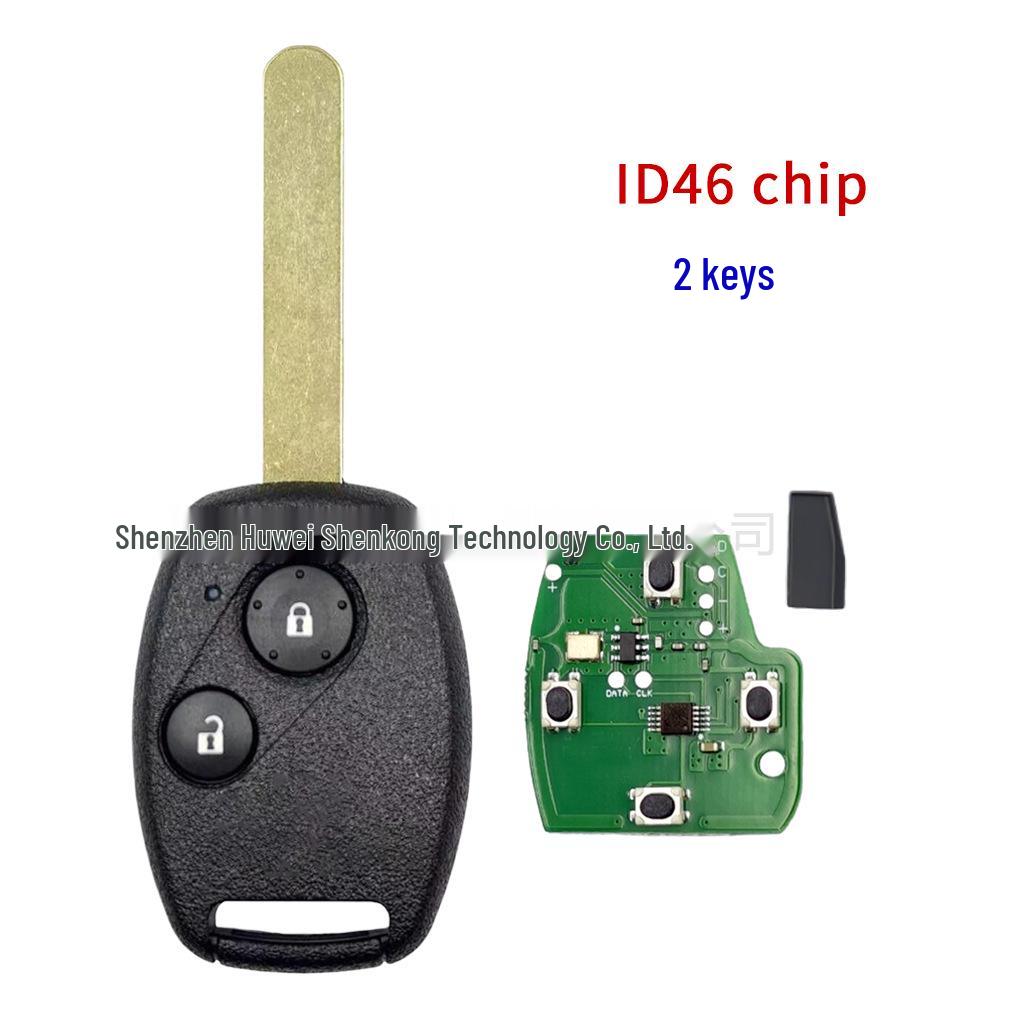 Ceramic ID46 Remote Key for Honda: Compatible with 2, 3, and 4 Button Models (OUCG8D-380/82/84H-A)