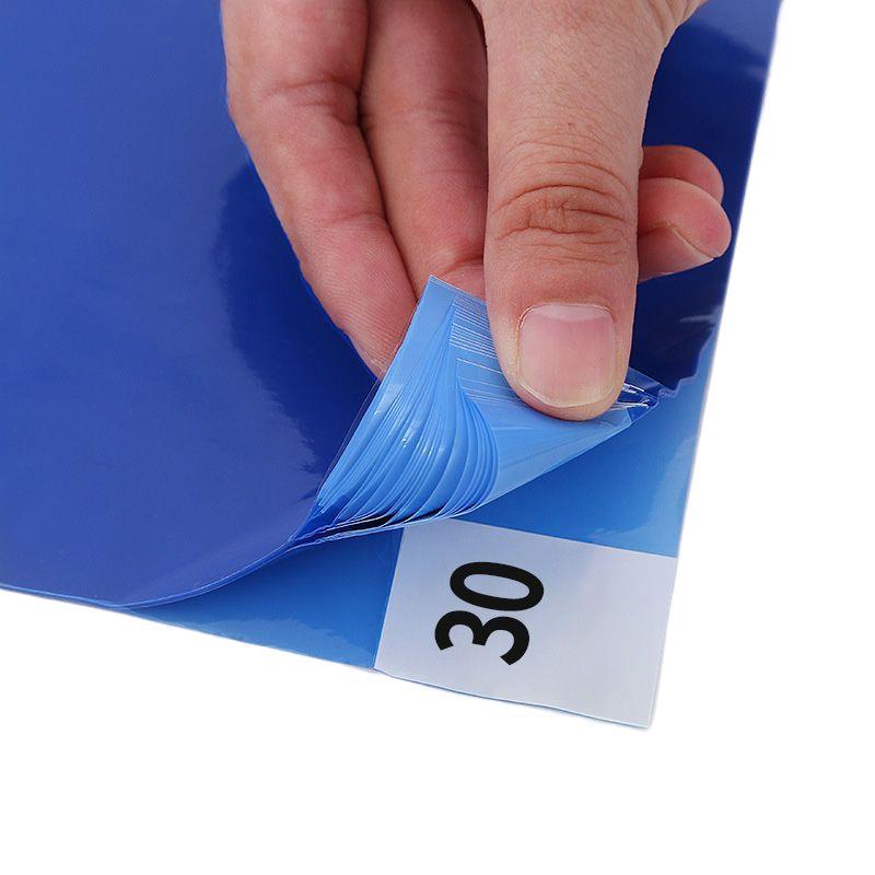 Antistatic Tearable Blue Sticky Mat for Cleanrooms and Basketball Courts