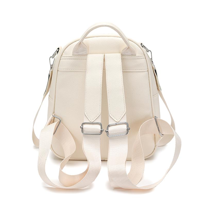 Women's Hand Shoulder Bag PU Large Capacity Commuter Backpack