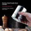 Stainless Steel Cocoa Powder Duster with Lid 1pc Fine Mesh Coffee Shaker for Home Kitchen Bakery Bar