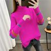 Autumn Winter Turtleneck Sweater Women's Pullover New High Stretch Long Sleeved Knitted Sweater Looser Female Jumper Tops