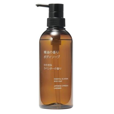 Muji Hinoki Lavender Scent Essential Oil Body Soap 400mL